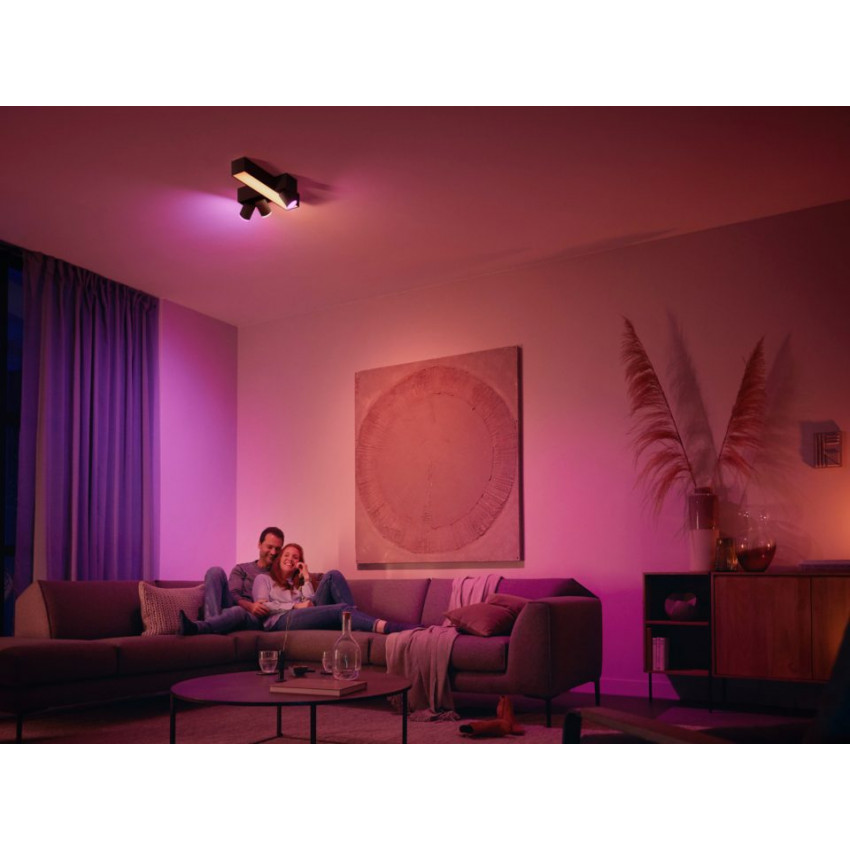 Product of PHILIPS Hue Centris White GU10 3X5.7W LED Ceiling Lamp with Crossover Spotlights