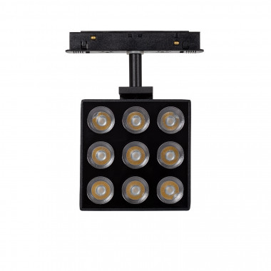 Produit de Spot LED Carré Orientable 15W CRI90 (UGR16) pour Rail Magnétique Monophasé 20mm 48V 
