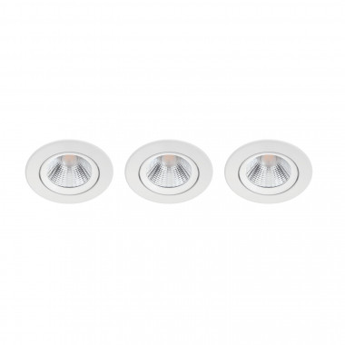 Product van Doos met 3St Downlight PHILIPS Sparkle Richtbaar Dimbaar LED 5.5W Zaag maat Ø 70 mm