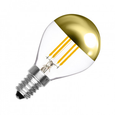 Product G45 E14 4W LED Gold Reflect Filament Bulb (Dimmable)