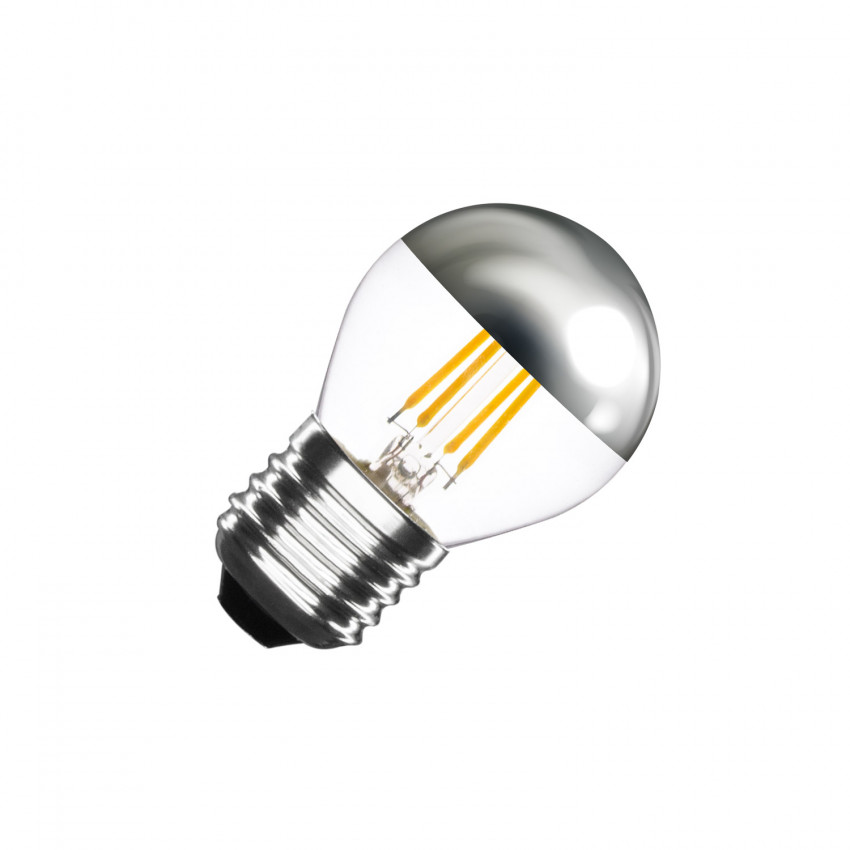 Product van LED Lamp Filament E27 3.5W 300 lm G45 Dimbaar Chrome Reflect