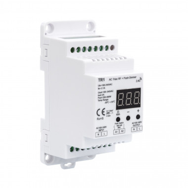 Product of Universal TRIAC RF/Pushbutton LED Dimmer for DIN Rail