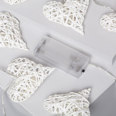 Product of Hearts LED Garland with Battery 1.7m