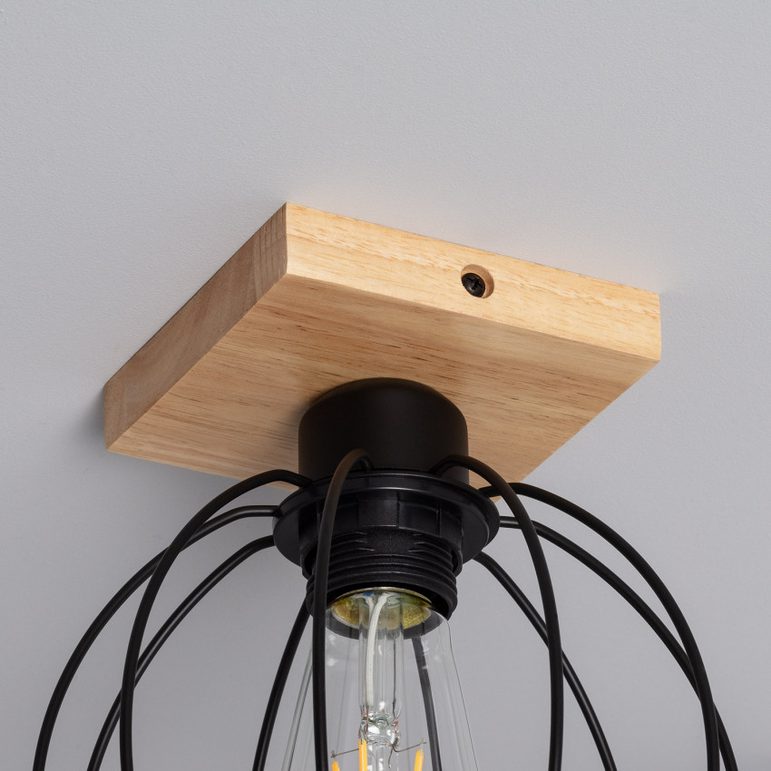 Product of Topka Wood & Metal Ceiling Lamp