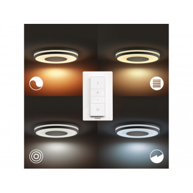 Philips Hue White Ambiance Being plafonnier alu
