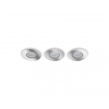 Product of Pack of 3 PHILIPS Hue Adore GU10 White Ambiance Downlights with Ø70 mm Cut-Out