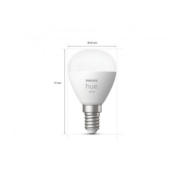 Prodotto da Pack 2 Lampadine LED Smart E14 5.7W 470 lm P45 Hue White PHILIPS 