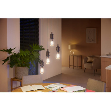 PHILIPS Hue Smart bulb LED Filament E27 7w ST64 White Ambiance