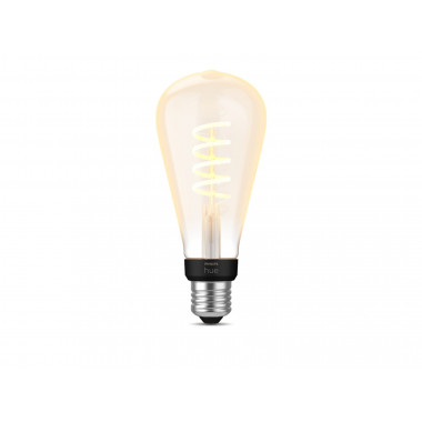 PHILIPS E27 White Ambiance ST72 7W Hue Edison LED Filament Bulb