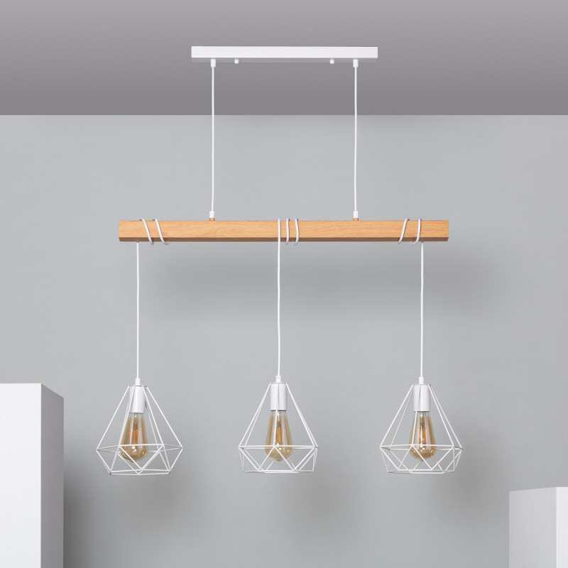 Suspension Métal Sardo 3 Spots