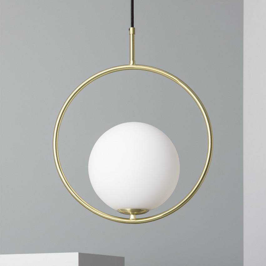 Product van Hanglamp van Metaal en Glas Moonlight Diplo