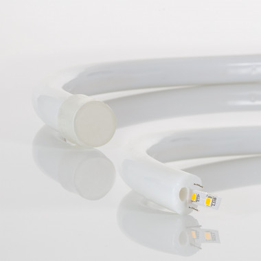 Product van Neon LED Strip Rond Dimbaar Flexibel 360 220V AC 120 LED/m IP67 Helder Wit op Maat om de 100cm