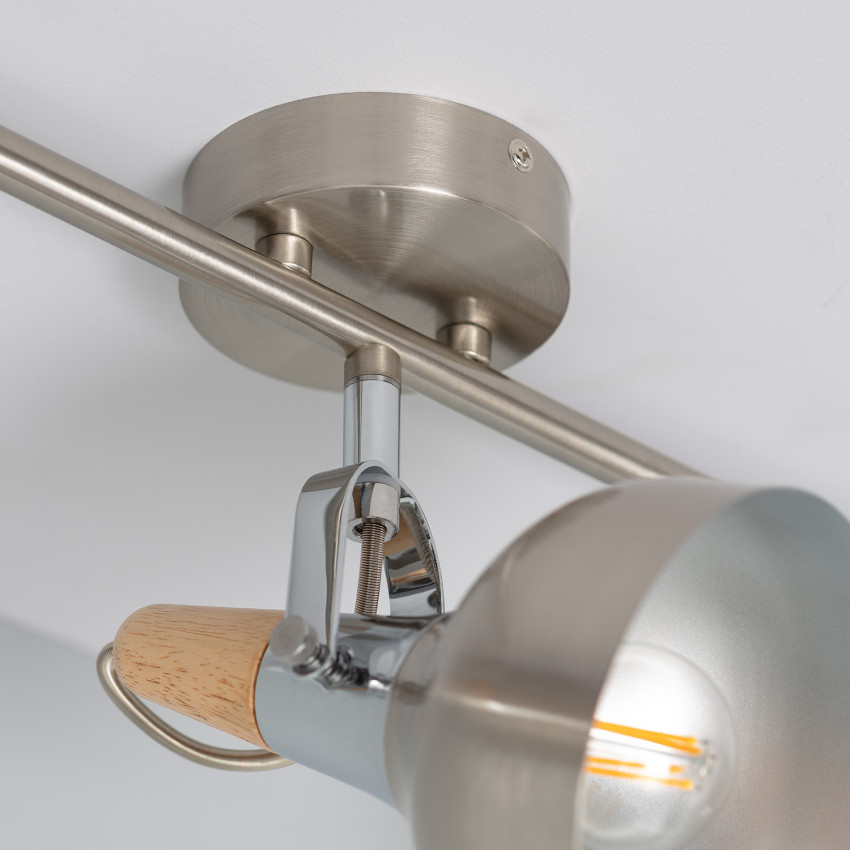 Product of Emery Adjustable Aluminium 3 Spotlight Ceiling Lamp in Silver