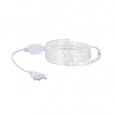 Striscia LED 220V IP67 Bianco Naturale, Freddo o Caldo per Esterni ed  Interni Bobina da 10 metri Professional