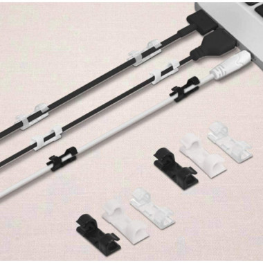 10x Auto-Adhésif Câble Attache Câble Pince Clip Support for Voiture Tiret  Webcam
