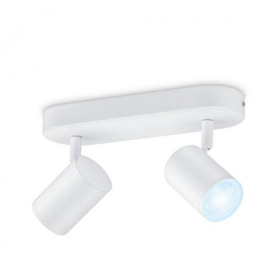 Stropní LED Svítidlo Stmívatelné CCT Smart WiFi+Bluetooth 4.9W 2x Reflektory WiZ Imageo