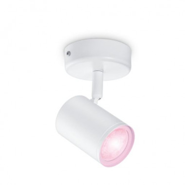 WiZ Imageo Dimmable RGB Smart Wifi + Bluetooth 4.9W Single Spotlight Wall Lamp