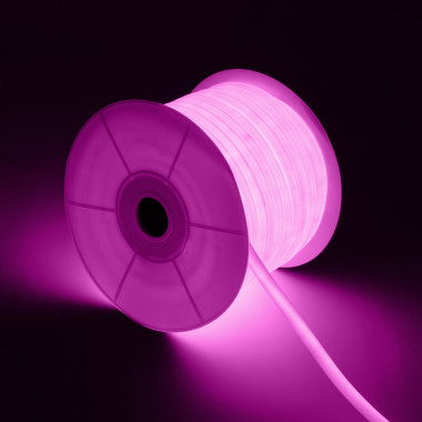 Product van LED Strip neon Flexibel Rond 360 120LED/m IP67 roze 50 meter