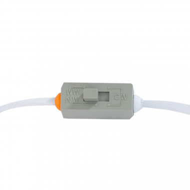 Produit de Dalle LED Carrée Slim 7W CCT Sélectionnable Microprismatique (UGR17) LIFUD Coupe 75x75mm