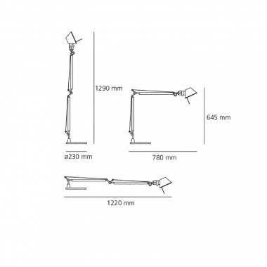 Lampada da Tavolo con Pinza Tolomeo Micro Faretto ARTEMIDE - Ledkia