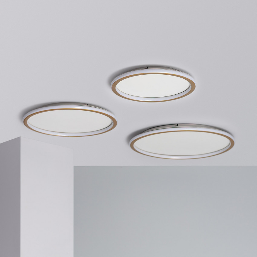 Produkt od Přisazené Stropní Kruhové 30W LED Svítidlo Allharo Kovové CCT dle Výběru Ø400 mm 