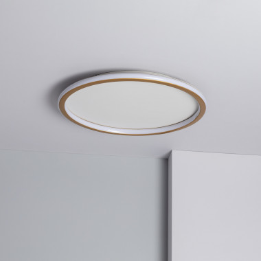 Přisazené Stropní Kruhové 36W LED Svítidlo Allharo Kovové CCT dle Výběru Ø500 mm