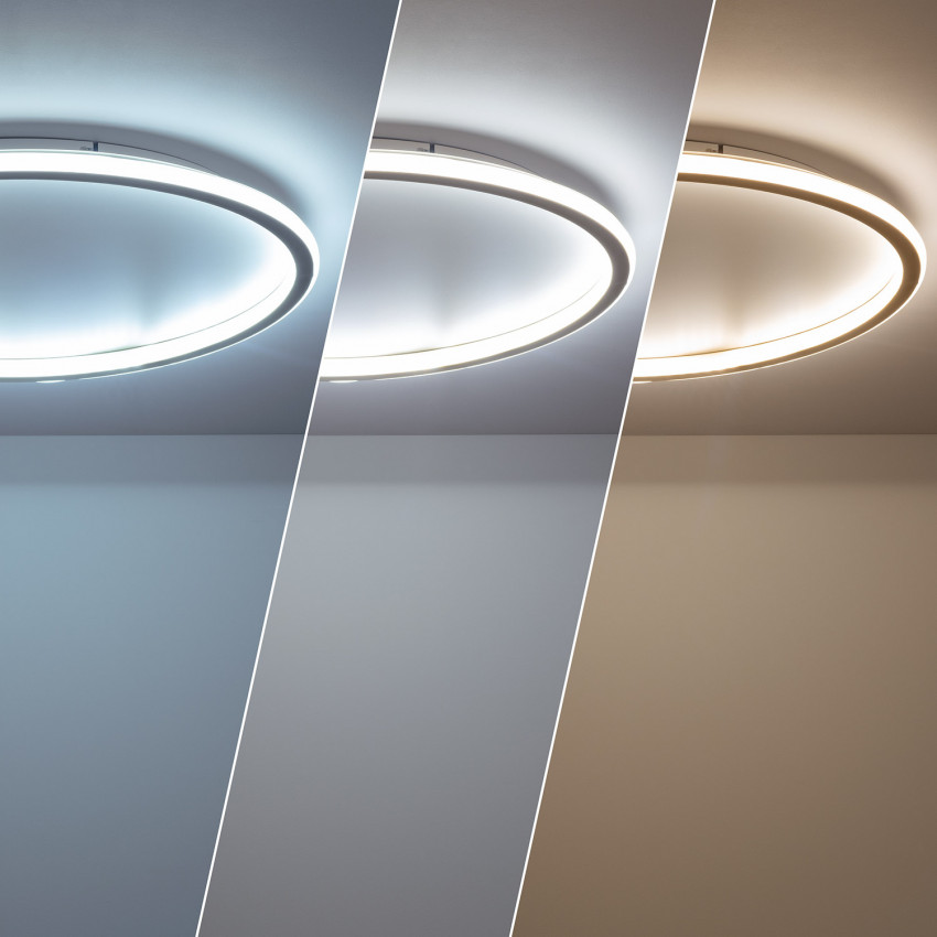 Produkt od Přisazené Stropní Kruhové 36W LED Svítidlo Allharo Kovové CCT dle Výběru Ø600 mm 