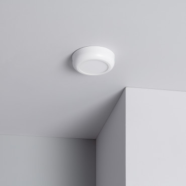 Product Přisazené Stropní Kruhové 6W LED Svítidlo Ø125 mm Kovový s Bílým Designem_x000D_ 