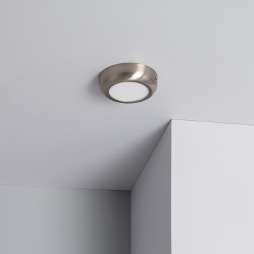 Product Plafonnier LED Rond Métal Design Silver 6W Ø120mm 