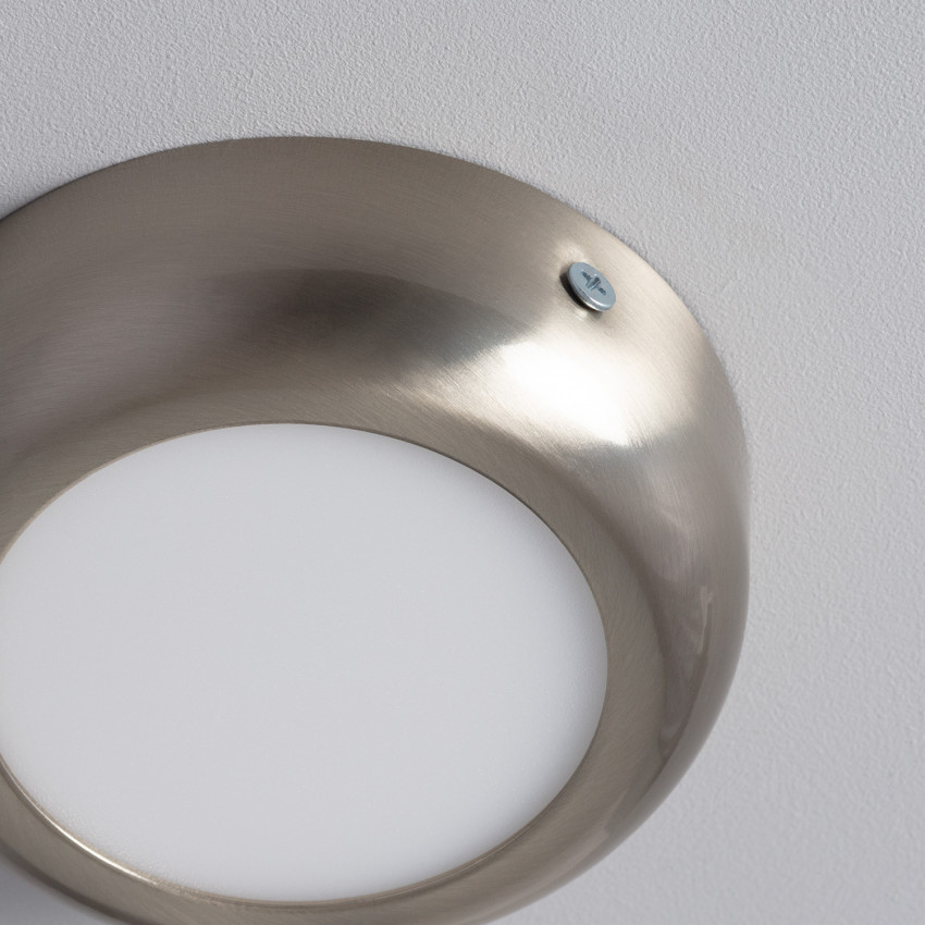 Product of 6W Silver Metal Round LED Surface Panel Ø120 mm