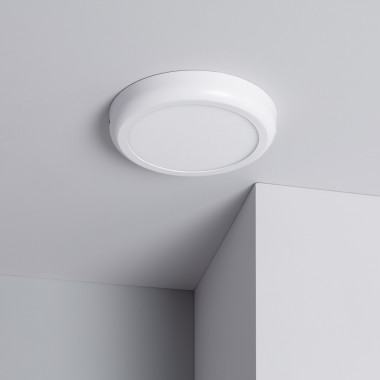 Přisazené Stropní Kruhové 18W LED Svítidlo Ø225 mm Kovový s Bílým Designem