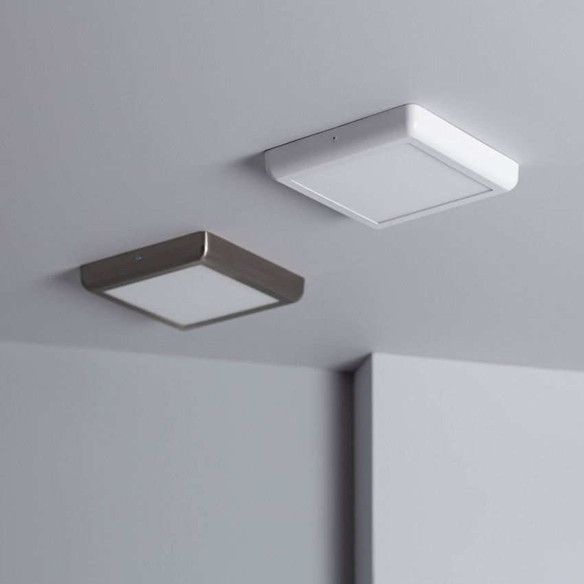Product van Plafondlamp 18W LED Vierkant  Metaal Silver design   225x225 mm