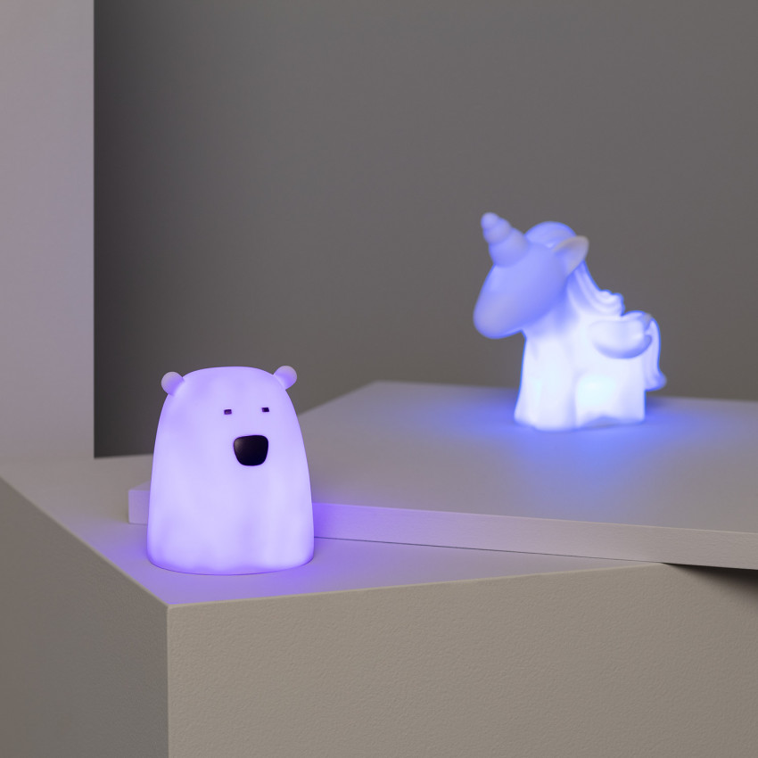 Product of Children's Bear RGB LED Table Light