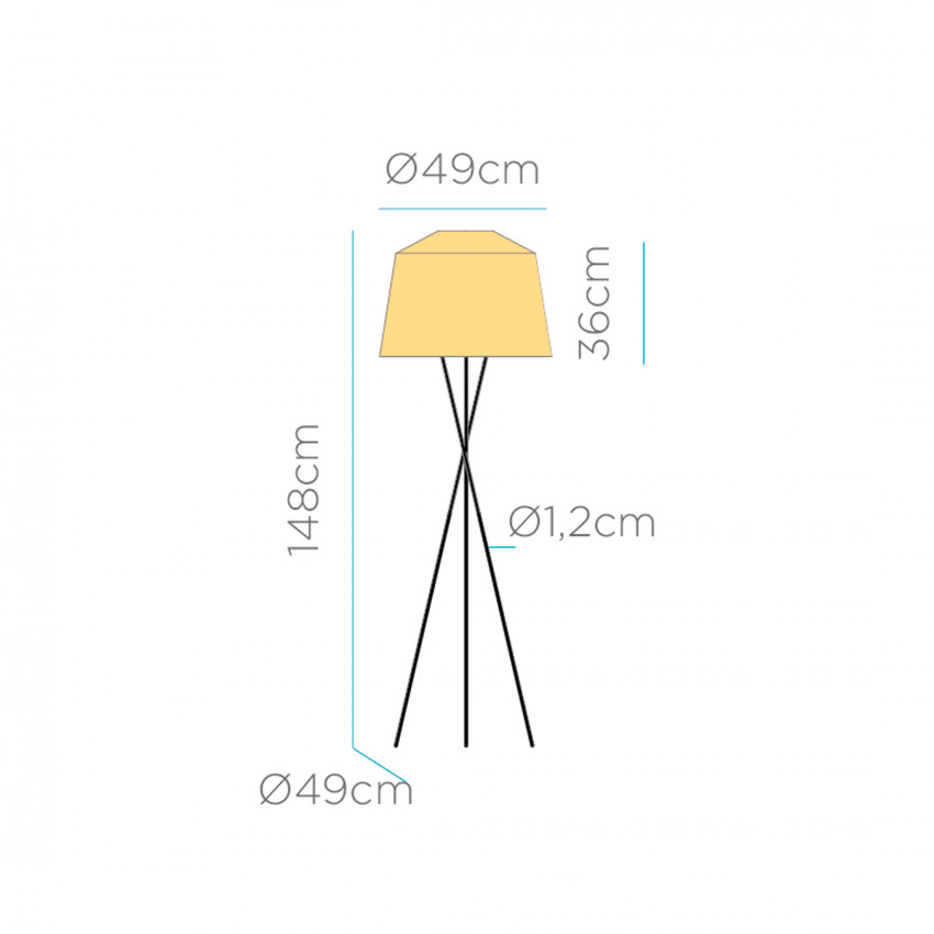Product van Staande lamp Outdoor LED 9W Amalfi 145 Battery Black 