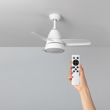 Industrial Silent Ceiling Fan with DC Motor in White 91cm