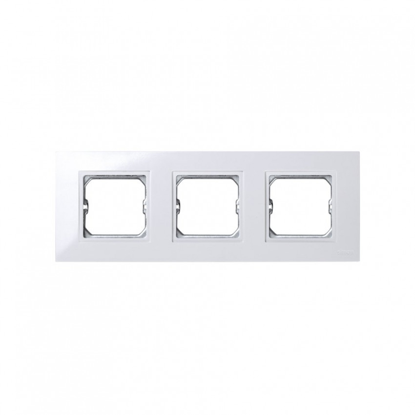 Product van Frame voor 3-Element Wit Intermediate zonder klemmen Simon 27 Play 2701630-030