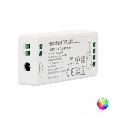 Product van Controller Dimmer LED RGB 12/24V DC MiBoxer FUT037S