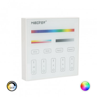 Product Telecomando RF per Regolatori LED RGB + CCT 4 Zone MiBoxer B4