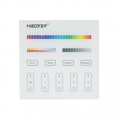 Product of MiBoxer 12/24V DC RGB Dimmer + 4 Zones RF Remote Control