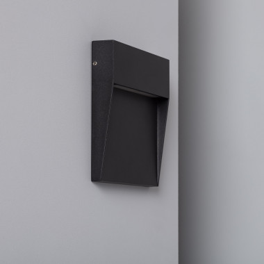 Segnapasso LED 6.5W Superficie da Parete Quadrato Nero Jade