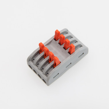 Product of Pack of 10u Quick Connectors with 4 Inputs and 4 Outputs SPL-4 for Splicing 0.08-4mm² Electrical Cable