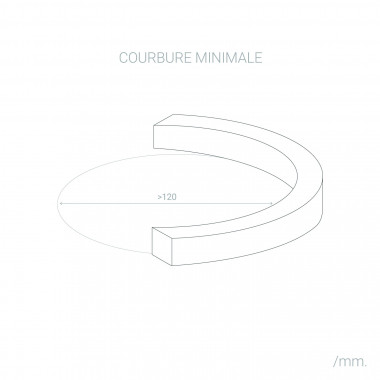 Produit de Néon LED Flexible 360º Rond Dimmable 120LED/m 220V AC Rouge IP67 sur Mesure Coupe tous les 100cm 