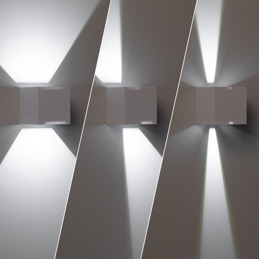 Prodotto da Applique da Parete per Esterni LED 6W Illuminazione Doppia Luce New Eros Bianco
