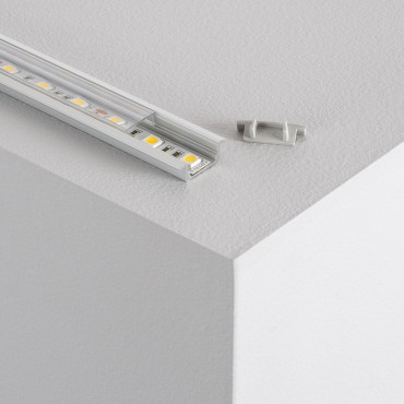 Product Profilo in Alluminio da Incasso con Copertura Continua per Strisce LED fino a 12 mm