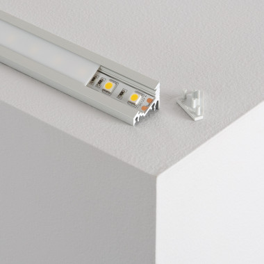 Aluminiumprofil Ecke Variabel 1m für LED-Streifen bis 10mm