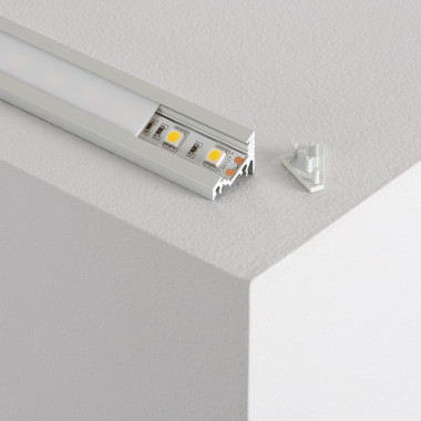Profilé Aluminium Angle Variable 1m pour Rubans LED  jusqu'à 10mm