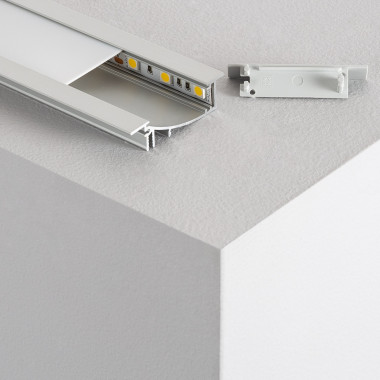 1m Vastavný Hliníkový Profil  s Rozptýleným Světlem pro LED Pásky do 10 mm