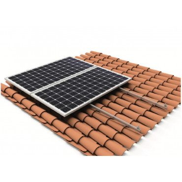 Koplanare Struktur für Solarmodule für Dachziegelmontage - Ledkia