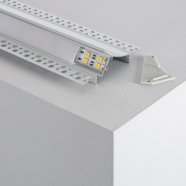 Profilé ruban LED Felita aluminium extra plat 1m avec couvercle