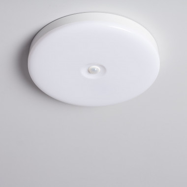 Přisazené Stropní LED Svítidlo 18W Kruhové Ø290 mm Flicker Free se Senzorem Pohybu PIR a Soumrakovým Senzorem